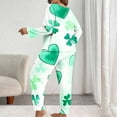 thumbnail image 4 of Censtreet Plus Size Women's Pajamas Sets 2 Piece Long Sleeve Pj Sleepwear Soft Comfy Tops and Pants XL-5XL, 4 of 7