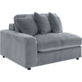 thumbnail image 4 of JERFIT Reversible Modular Sectional Sofa with Ottoman, Upholstered in Soft Fog Fabric for Living Room, Track Arms Design, 4 of 8