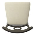 thumbnail image 3 of Weston Home Sheena Napoleon Back 24-inch Counter Height Wood Swivel Stool, Antique Black, 3 of 7