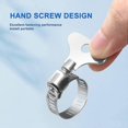 thumbnail image 4 of 10Pcs Hose Clamps Set. Stainless Steel 1-1/4\'~1-3/4\'(32Mm-44Mm) Hose Clamp Worm Gear, 4 of 5