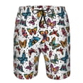 thumbnail image 4 of Naloa Cute Butterfly Men's Beach Shorts, Surfing shorts, Swim trunks, Quick Dry Swim Trunks for Surfing Beach Fun - Medium, 4 of 9