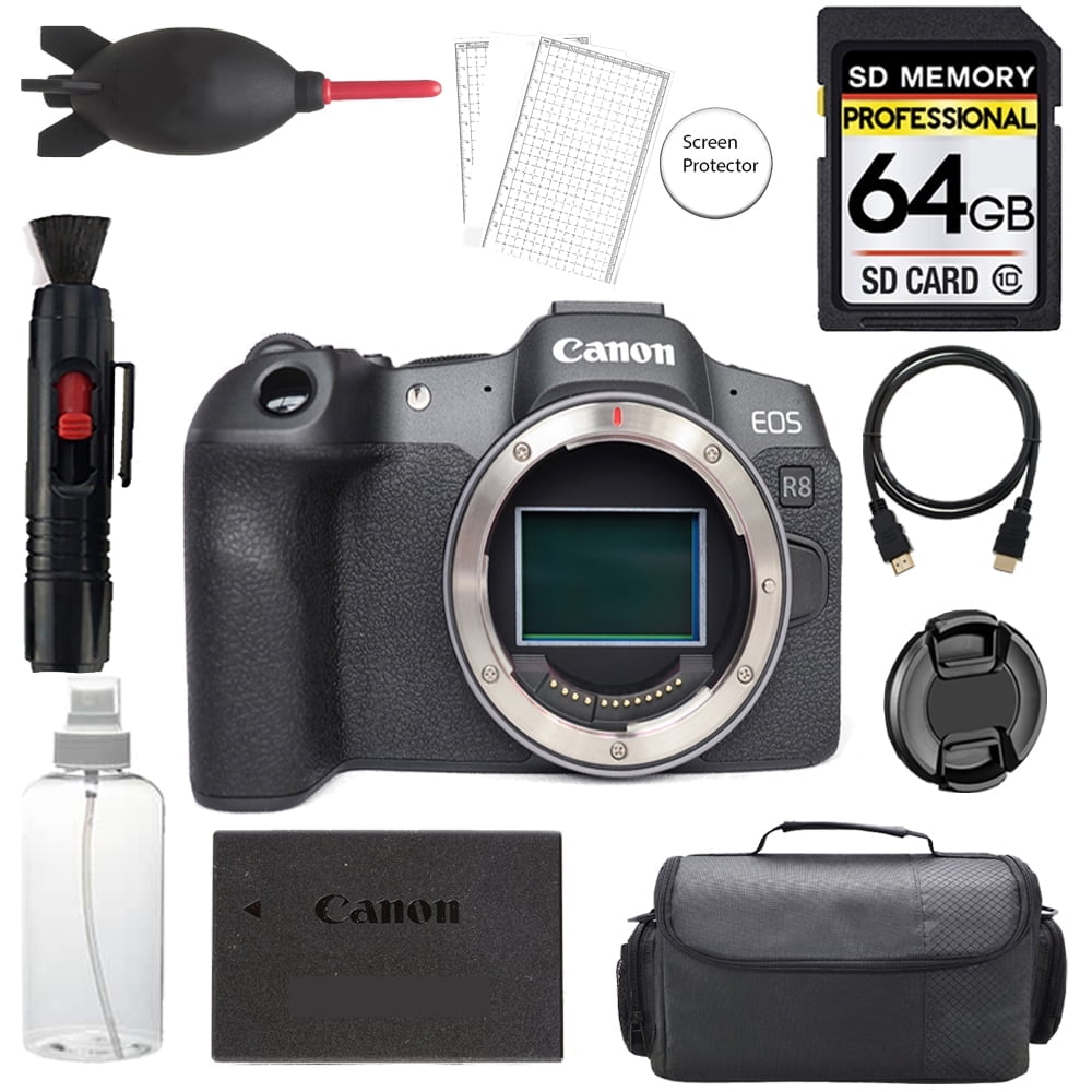 Canon EOS R8 Mirrorless Camera Bundle Set - Body 5803C002 with