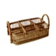thumbnail image 4 of Cesta para utensilios Organizador de cubiertos Cesta de almacenamiento Cesta tejida para cubiertos Organizador de utensilios de cocina para mesa de encimera de escritorio 6 cuadrícula, 4 of 8