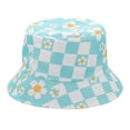 thumbnail image 4 of KAKOWELY Sombrero de cubo con diseño de cuadros para mujer, de doble cara, moderno, para exteriores, con protección solar, 4 of 5