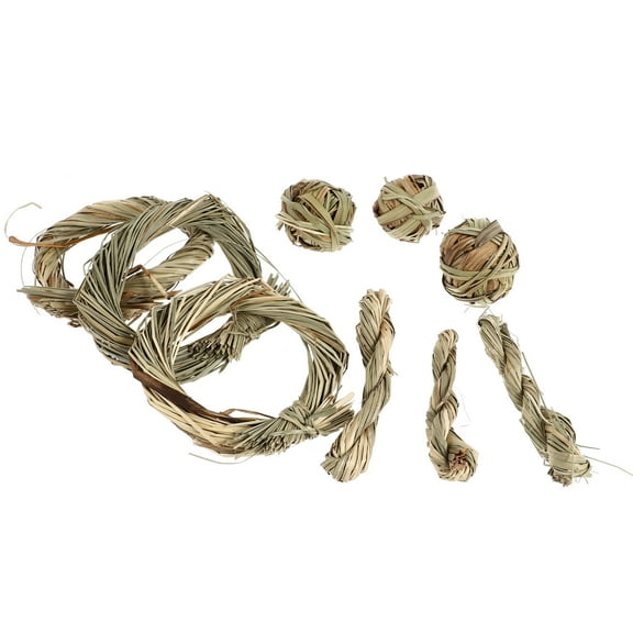 REOFLYUP 9Pcs Rat Chews Toys Green Synthetic Material Relieve Boredom Interactive Chew Toy