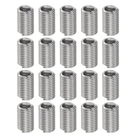 

Uxcell 20 Pack 6# 32 UNC 3D 10.5mm 304 Stainless Steel Helical Wire Threaded Inserts