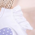 thumbnail image 6 of Fesfesfes Children's Fly Sleeve Top and Skirt Set Solid Color Summer 2-Piece Outfit,Round Neck Elastic Waist Casual Wear,Cute Matching Clothes for Girls(Purple,3 Years), 6 of 7