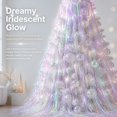 thumbnail image 4 of 9000 Strands Christmas Foil Fringe Tinsel Icicle Decorations, 19.7 Inch Metallic Tinsel Strands for Xmas Tree, Holiday Party DIY Ornaments, Red Green Gold, 4 of 6