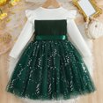 thumbnail image 4 of Miluxas Girl Tutu Dress Long Sleeve Star Sequin Bowknot Party Tulle Dresses Princess Birthday, 4 of 9