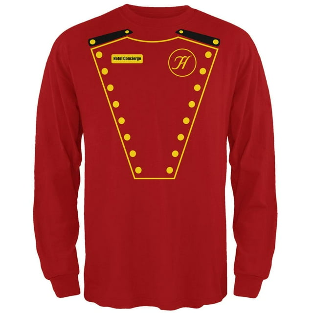 Hotel Concierge Costume Halloween T-Shirt à Manches Longues pour Hommes
