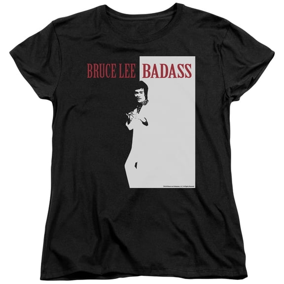 Bruce Lee Badass S/S Women's T-Shirt Black