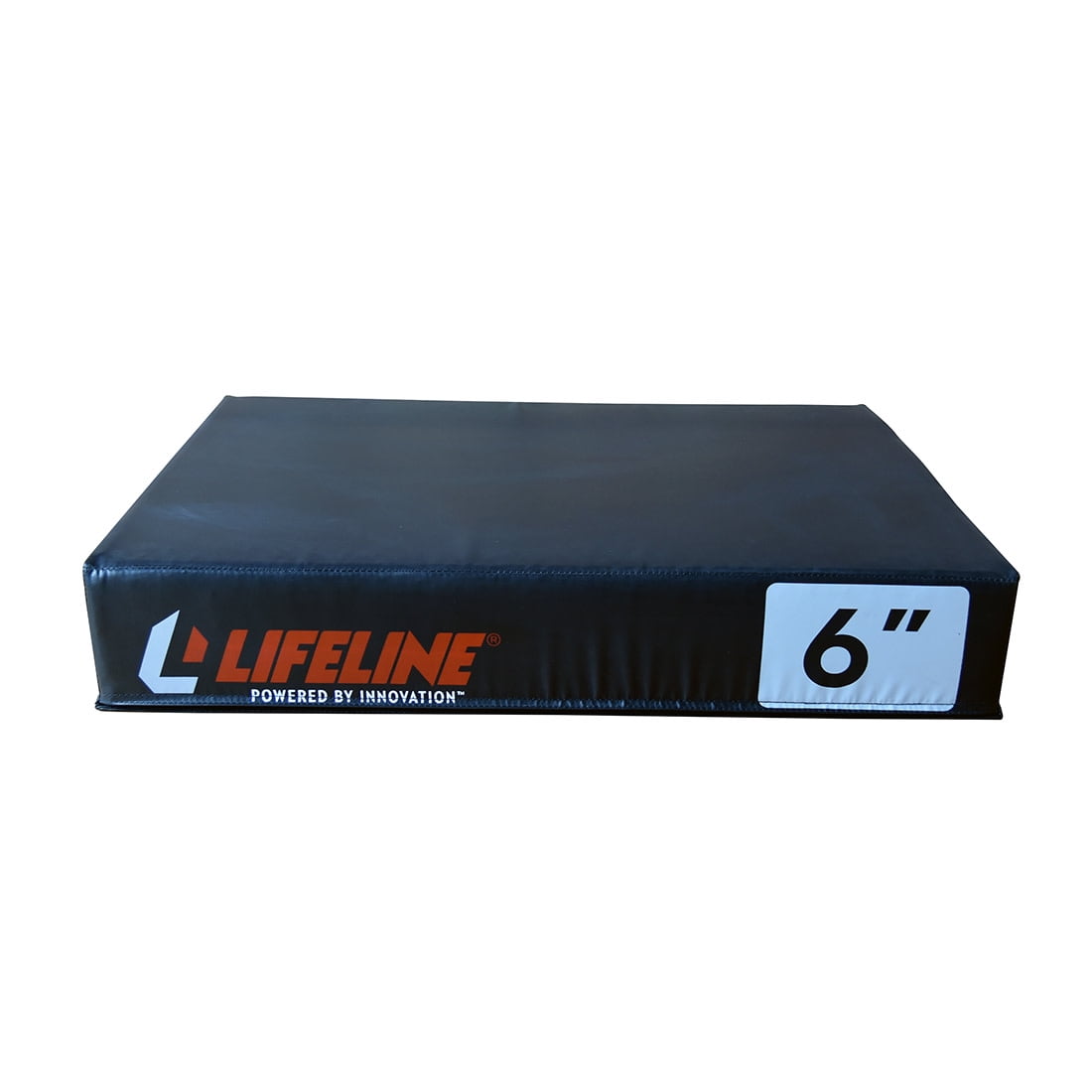 Lifeline Fitness Foam Plyo Box - Durable Plyometric Jump Box with Vinyl Cover and Handles - 6"