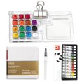thumbnail image 1 of Set de pintura de acuarela Soniuong Pocket Artist con 12 colores, 1 of 6