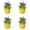 Yellow 4Packs, variant on Fruit Series Women's Brooches Pins Pineapple Pattern Personality Brooch for Dress Suit Shawl, 4.3x2.9 cm, Yellow 1Pack