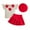 KB116 Red, variant on Likimi Toddler Girls Outfit Set Fly Sleeve Floral Crew Neck T Shirt With Skirts Hat Solid Color Summer Fashionable Three Piece Set Pink Size 9-12 Months