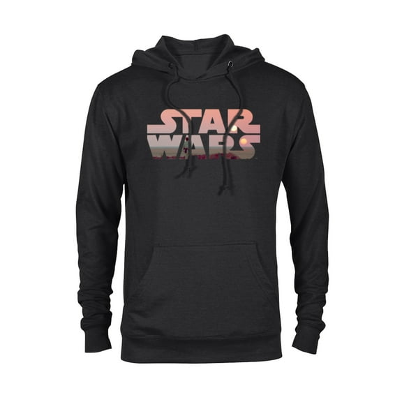 Star Wars Logo Luke Skywalker Tatooine - Pullover Hoodie for Adults - Customized-Black