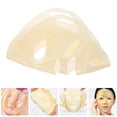 thumbnail image 4 of Masque Facial en Silicone Réutilisable Doré pour Soins de la Peau Accessoires de Beauté Design Pliable 3 Pcs, 4 of 8