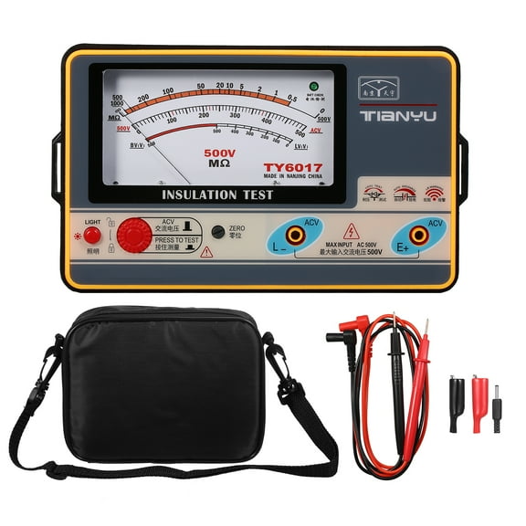 Spirastell Resistance Tester,Handheld Tester 0-1000M Resistance Meter Resistance Tester Meter Ohmmeter Handheld ERYUE Testermeter HUIOP Tester SIUKE Resistance