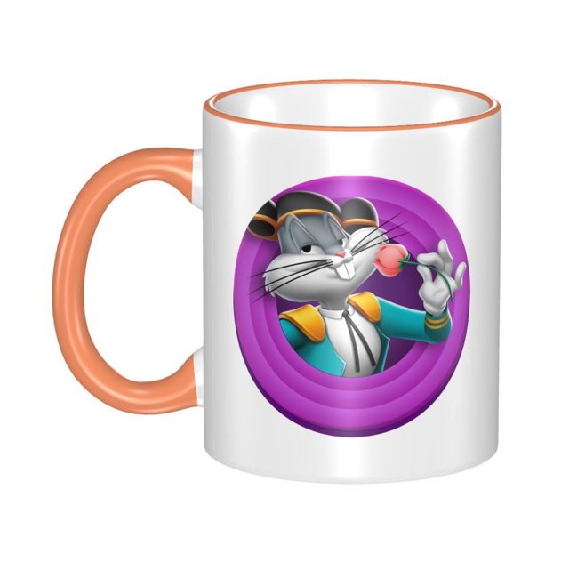 Taza de cerámica de Looney Tunes para hombres y mujeres, linda taza de café y agua para las vacaciones de Navidad, diseño único con asa para la oficina en casa, taza de café y té decorativa para