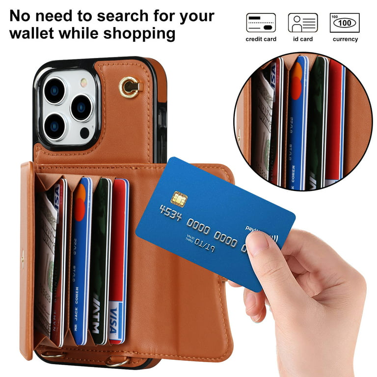 Brown Leather ATM Card Holder Cover