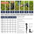 thumbnail image 2 of HISEA Kids Rain Boots Waterproof Neoprene Rubber Rainboots for Toddlers Boys & Girls, 2 of 5