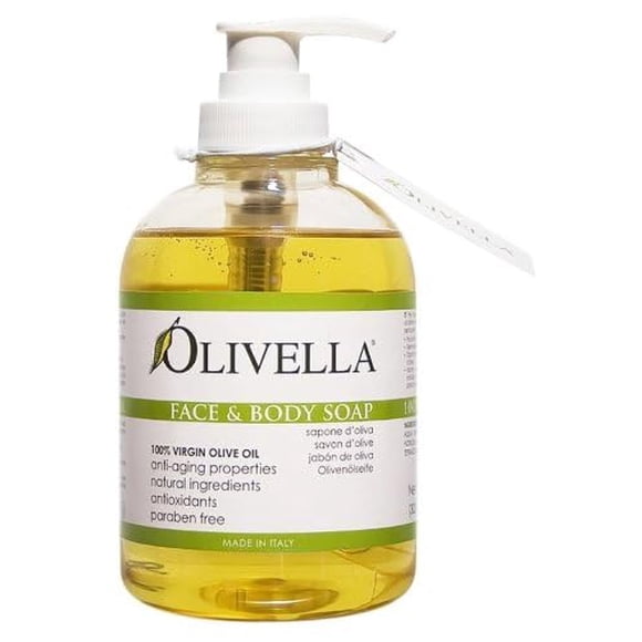 Jabón Para Rostro Y Cuerpo Olivella 10.14 Onzas Líquidas