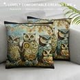 thumbnail image 3 of Orinice Owls Branch Sky Graphic Decorative Throw Pillow Cover for Home Couch Living Room Bed Sofa, Aesthetic Decor, Printed on Both Sides, 1PC 22x22in, 3 of 5
