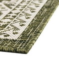 thumbnail image 4 of Rugs.com Outdoor Aztec Collection Rug – 10' x 14' Green Flatweave Rug Perfect For Living Rooms, Large Dining Rooms, Open Floorplans, 4 of 6