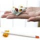thumbnail image 4 of Juego de 5 reposapiés para palillos de gato, soporte para palillos de cerámica con forma de gato de la suerte, de porcelana, para cena, tenedor, cuchara, cuchillo, vajilla, regalo para el ho, 4 of 5