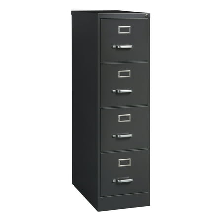 UPC: 0029404240676 | Hirsh 26.5  Deep 4 Drawer Letter Width Vertical File Cabinet  Commercial Grade  Charcoal