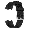 thumbnail image 1 of Pulsera de silicona con orificio oblicuo para Fitbit Charge 3 S (negro), 1 of 4