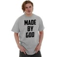thumbnail image 4 of Made Religious Christ Faith Christian Plus Size Crewneck Graphic Tee Shirt Brisco Brands 5X, 4 of 5