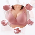 thumbnail image 5 of HEVIRGO Random colors 3PCS Women Bra Back Closure Lace Breathable Elastic Anti-snagging Breast Support Wide Shoulder Strap Mid-aged Mother Bra, 5 of 10