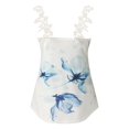 thumbnail image 5 of adviicd Womens Tank Tops Loose Floral Print Blouses Womens Round Neck Casual T Shirts Fit Sleeveless Vest, 5 of 5