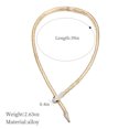 thumbnail image 5 of lureme Flexible Bendable Snake Necklace, Adjustable Snake Collar Choker Necklace, Snake Waist Chain for Women (nl006311-1), 5 of 10