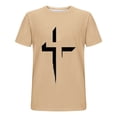 thumbnail image 5 of Kalauyu Mens Round Neck Short Sleeve Graphic Print T Shirt Breathable Fit Casual Short Sleeve, 5 of 5