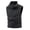 Black, variant on Men's Windproof Lightweight Golf Vest Outerwear with Zipper Pockets Softshell Sleeveless Jacket for Running Hiking Sports Big and Tall Size M-5XL White