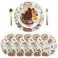 thumbnail image 5 of Ryvnso Coffee and Tea Pots Round Plate Mats Dining Table Placemat Set of 4 for Holiday Decoration, 5 of 7