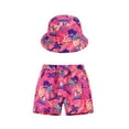 thumbnail image 2 of Esaierr Boys Girls Beach Pants Suit for Kids Toddler Summer Printed Little Big Fashion Casual Beach Pants + Hat Kids Clothes,Size 2-13Years, 2 of 8