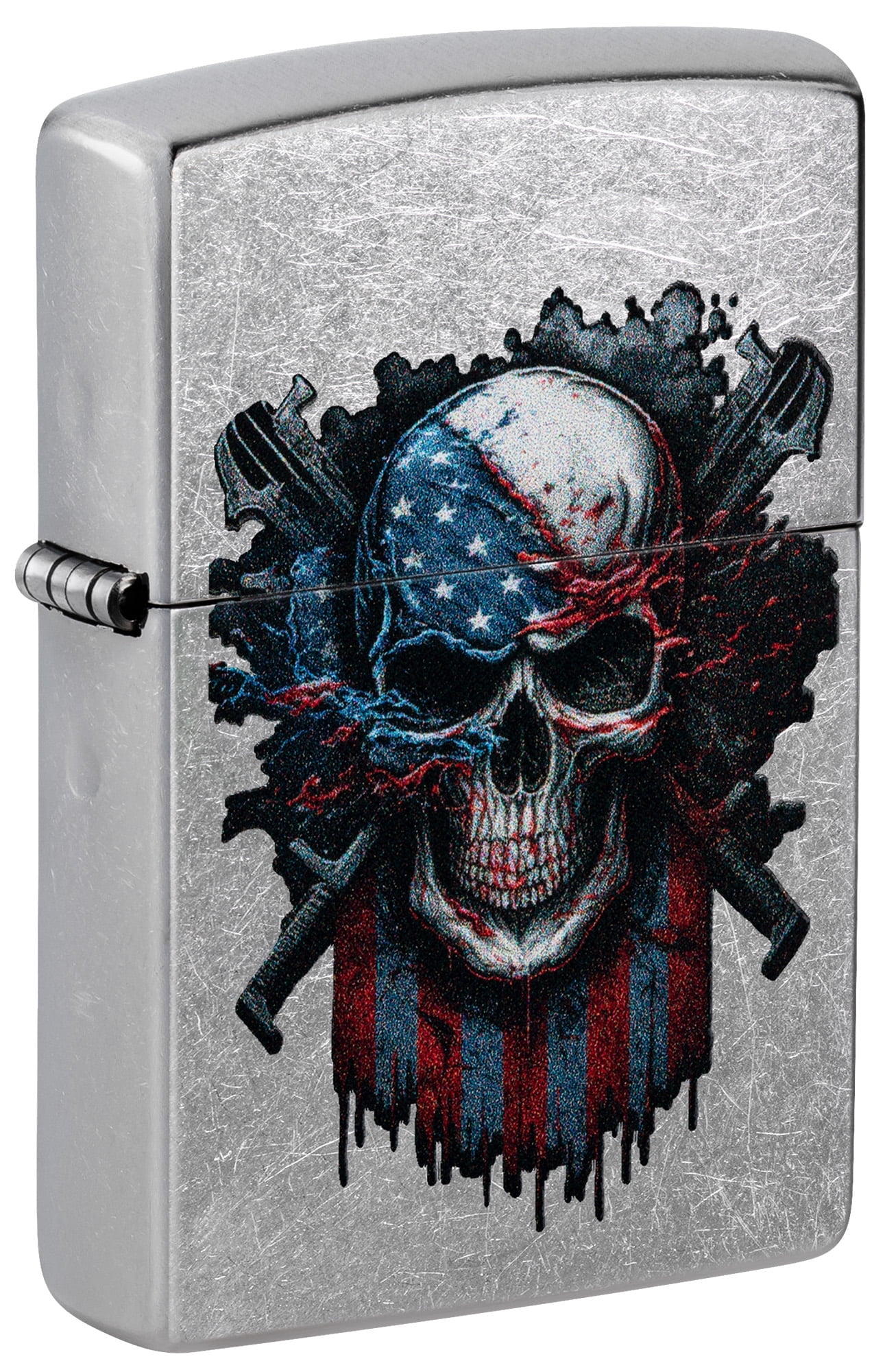 Zippo Lighter: Bomber Artwork, Pin-Up Girl - Street Chrome 80974