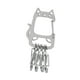 thumbnail image 4 of Cadena de llave de metal Estante de llave de la llave de la de la llave del gato de la Clave de acero inoxidable Boda de boda de boda, 4 of 9