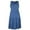Grey Blue, variant on Women's Summer Maternity Dress Sleeveless Ruffle Tank Dress with Pockets