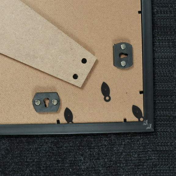 IBASETOY 100Pcs Black Metal Picture Frame Backing Fasteners for Artwork Mounting