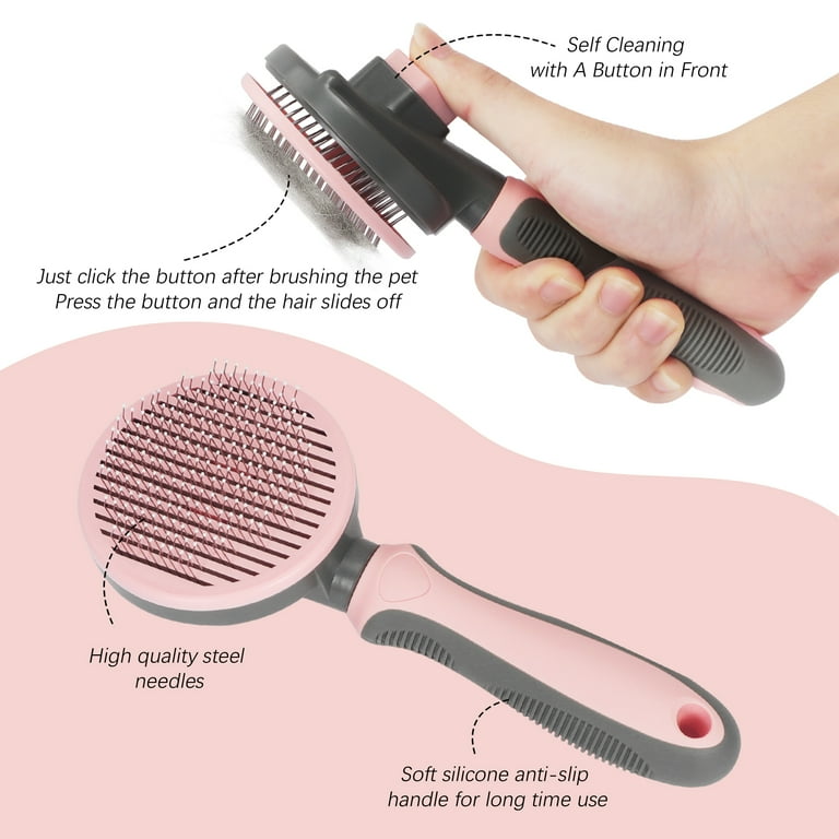 Pink dog clearance brush