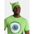 thumbnail image 2 of Mike Wazowski, Men's & Big Men's Graphic Halloween Cosplay T-Shirt and Matching Character Beanie, Sizes XS-3XL, 2 of 7