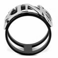 thumbnail image 3 of Luxe Jewelry Designs Women's Two Tone Ion Plated Black Stainless Steel "KING" Ring - Size 9 (Pack of, 3 of 4