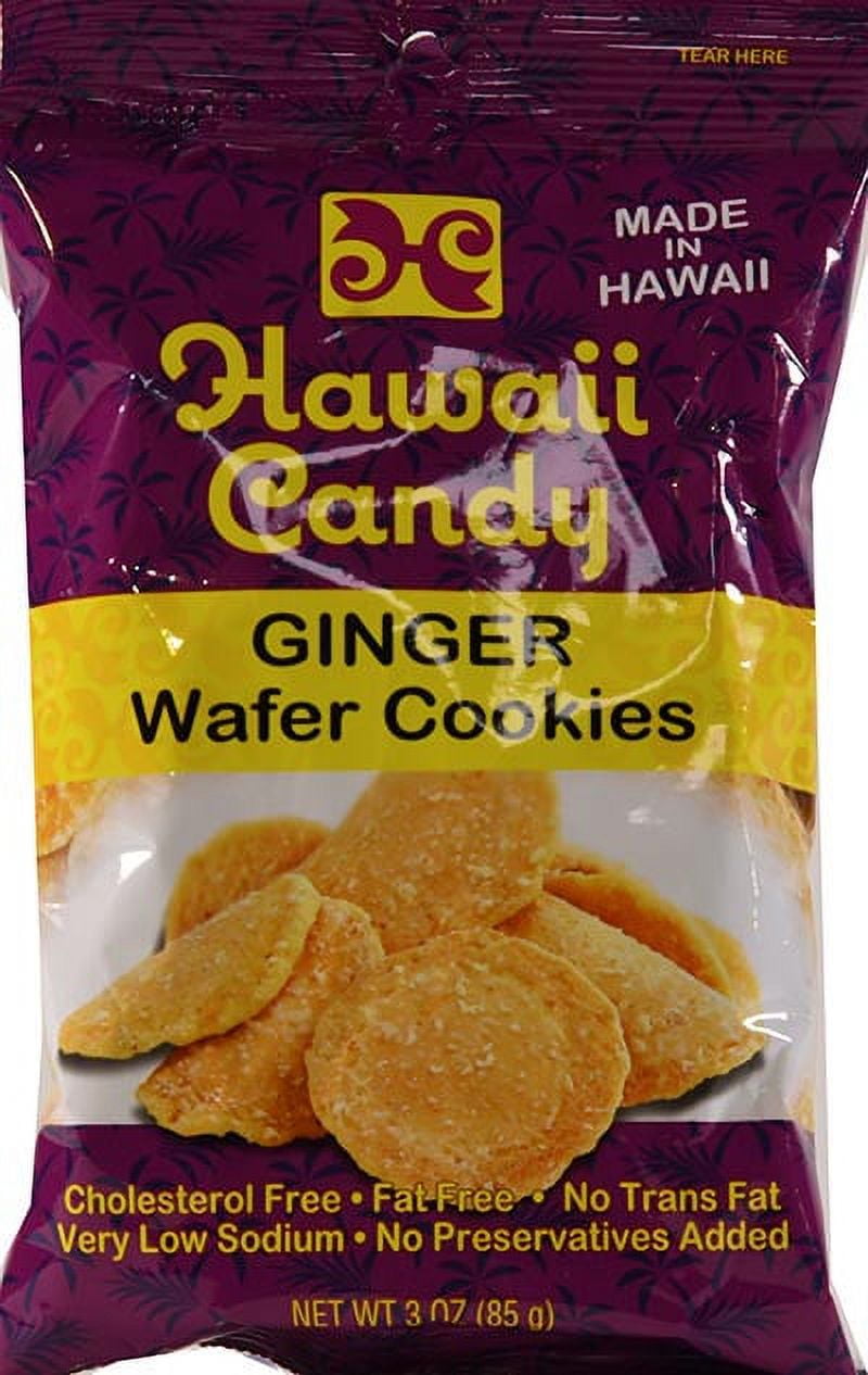 Hawaii Candy Ginger Wafer Cookies, 3 Oz.