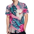 thumbnail image 4 of High Quality Hawaiian Shirts for Men Short Sleeve Aloha Beach Shirt Floral Summer Casual Button Down Shirts Blouses Z6GZHT, 4 of 7