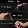thumbnail image 3 of Ensemble d'Ouverture de Vin Électrique, Rechargeable Type-C, Argent, 3 of 5