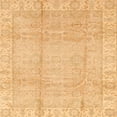 thumbnail image 1 of Ahgly Company Machine Washable Indoor Square Abstract Beer Orange Area Rugs, 3' Square, 1 of 7